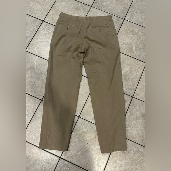 Tommy Bahama Cotton Blend Khaki Flat Front Chino Size 34x34 - Picture 2 of 4